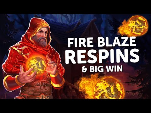 RED WIZARD SLOT 🧙 FIRE BLAZE RE-SPINS & BIG WIN