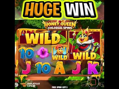 RANDOM MICHAEL HAD A MEGA BIG WIN 🤑 EPIC HONEY HONEY SLOT‼️ #shorts