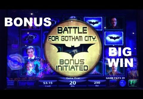 Batman The Dark Knight Live Play with BONUS and BIG WIN Slot Machine