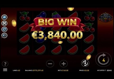 40 Super 7 (R Franco) 🤑🤑 Online Slot SUPER MEGA BIG WIN! 🤯