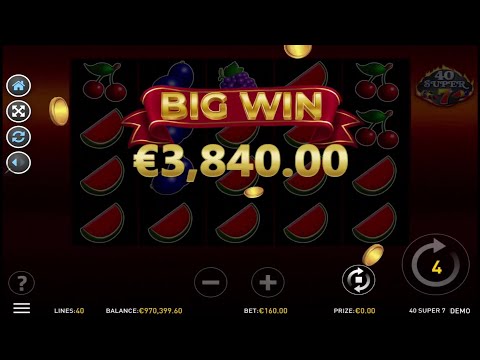 40 Super 7 (R Franco) 🤑🤑 Online Slot SUPER MEGA BIG WIN! 🤯