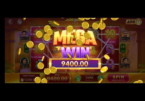 Jackpot trick – Slot trick – Big win Trick. Super Win trick. Mega win trick. Teenpatti gold. Gaming