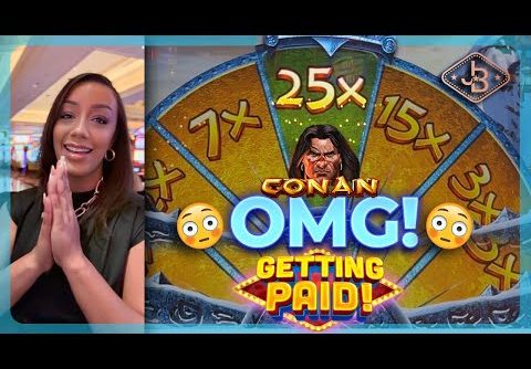 Shocking Big Win! 😳 Can I Get The 25X Wheel on Conan Slot Machine?