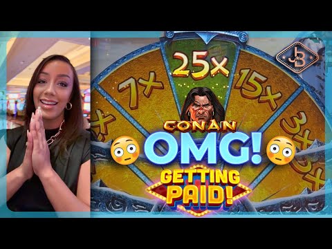 Shocking Big Win! 😳 Can I Get The 25X Wheel on Conan Slot Machine?