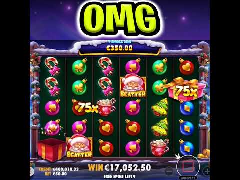 SANTA’S GREAT GIFT 🤑 MAX BET 🔥 SUPER RARE DOUBLE MULTIPLIERS MEGA BIG WIN‼️ #shorts