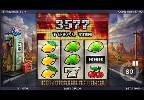 BIG WIN On Route 777 Slot Machine from ELK Studios