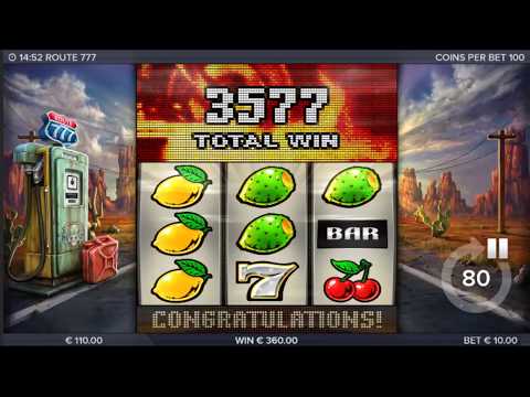 BIG WIN On Route 777 Slot Machine from ELK Studios