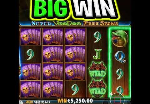 VOODOO MAGIC SLOT 😮 €250 MAX BET BIG WIN BONUS‼️ #shorts