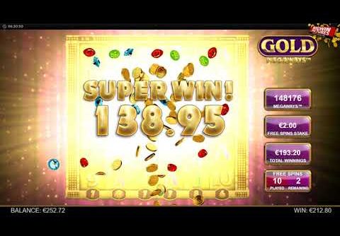 Gold Megaways Slot – Free Spin + Re-Triggers MEGA WIN!