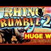 Super Free Game → HUGE WIN! Rhino Rumble 2 Slot – I ALMOST HAD IT ALL!