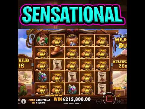 SUPER RARE BIG WIN 😮 WILD WEST DUELS 🔥 SUPER BONUS MAX BET OMG‼️ #shorts