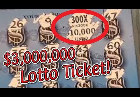 🎟️ $3,000,000 Winning Lottery Ticket Scratched Live 🎟️ Largest Lotto Scratch Winner Ever on YouTube!