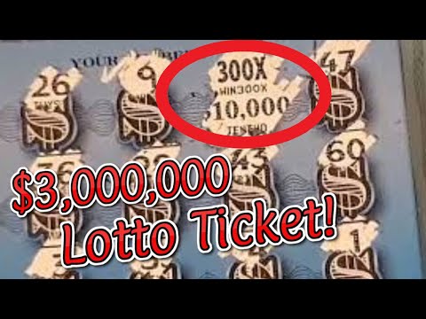 🎟️ $3,000,000 Winning Lottery Ticket Scratched Live 🎟️ Largest Lotto Scratch Winner Ever on YouTube!