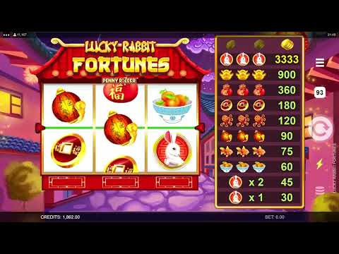 Lucky Rabbit Fortunes (Aurum Signature Studios) 🎉 ONLINE SLOT SUPER BIG WIN!! 💥