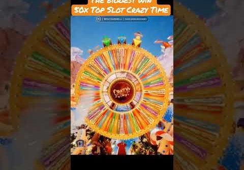 JACKPOT ON CRAZY TIME | 50x TOP SLOT ON CRAZY TIME | RECORD WIN #Evolutiongaming