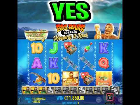 BIG BASS BONANZA REEL SLOT 🤑 RARE GOLDEN COLLECTOR MEGA BIG WIN‼️ #shorts