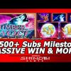 Timber Wolf Deluxe Slot – MASSIVE Bonus Win, Progressive and More for my 7,500+ Subs Milestone!