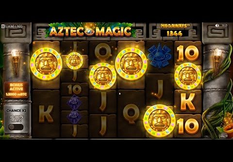 Aztec Magic Megaways slot – bonus buy – massive win with 6 scatters!!