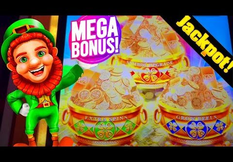 I GOT THE MEGA (TRIPLE BAG) BONUS On NEW SHAMROCK FORTUNES Slot Machine! 🍀🍀🍀 JACKPOT HAND PAY!