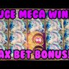 **HUGE MEGA WIN!!!** MAX BET! Mystical Unicorn WMS Slot Machine Bonus