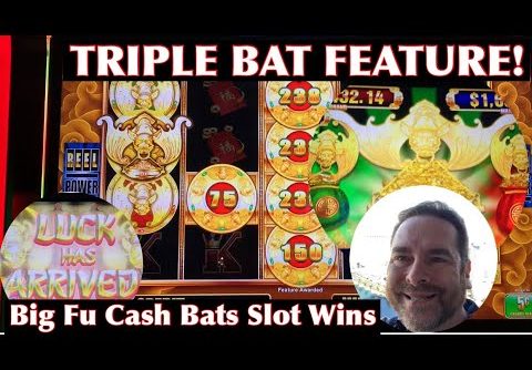 Big Fu Cash Bats Slot Machine — It’s A Triple Bat Mega Feature!!!  Multiple Big Win Bonuses!!!