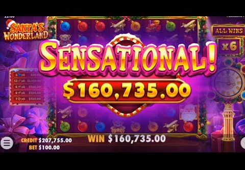 SANTA’S WONDERLAND SLOT MAX BET SUPER MEGA WIN MASSIVE TADDY 😇😇