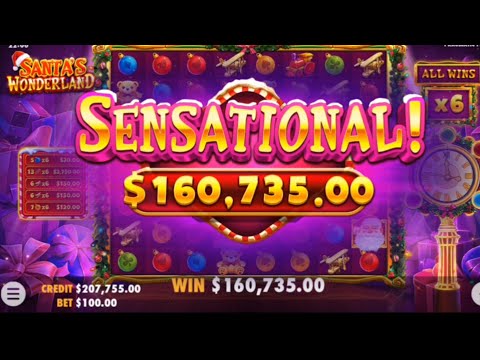 SANTA’S WONDERLAND SLOT MAX BET SUPER MEGA WIN MASSIVE TADDY 😇😇