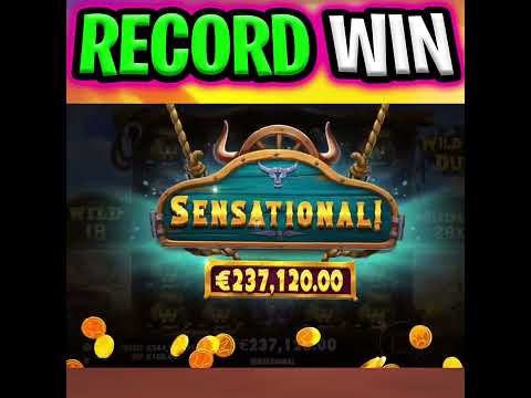 MY BIGGEST RECORD WIN 😮 WILD WEST DUELS 🔥 SLOT €600.000 JACKPOT BONUS‼️ #shorts