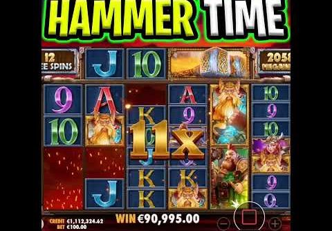 THE BIGGEST WIN U WILL EVER SEE 😵 POWER OF THOR MEGAWAYS SLOT 🔥 RECORD WIN‼️ #shorts