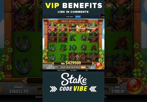 Leprechaun Goes Wild big win on Stake #shorts #slots #casino