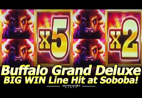 Buffalo Grand Deluxe Slot Machine – BIG WIN Line Hit at Soboba Casino!
