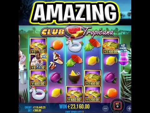 CLUB TROPICANA SLOT 😵 PAYING OUT MEGA BIG WINS 🔥 TODAY OMG €360 MAX BET‼️ #shorts