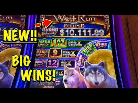 NEW SLOT: Wolf Run Eclipse WITH A WHEEL! Very fun!  Live Play + Big Wins!