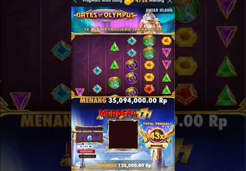 GILE BIG WIN 57JT !! | GATES OF OLYMPUS | SLOT GACOR HARI INI #shorts #viral #slotgacorhariini