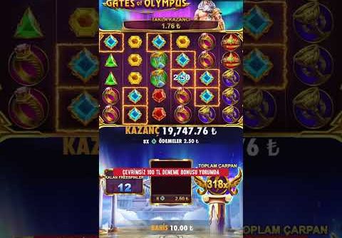 Dedem Den Bayram Harçlığını Kaptık – Gates Of Olympus Mega win #casinoslot #shorts