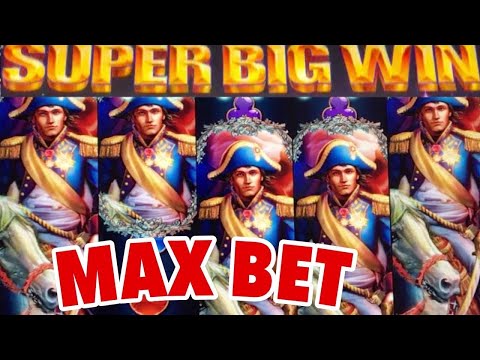 **SUPER BIG WIN!!!** MAX BET! Napoleon and Josephine WMS Slot Machine Bonus Wins!