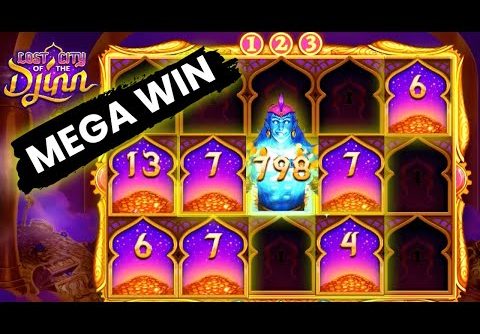 MEGA WIN On Lost City Of The Djinn | New Thunderkick Slot ($0.10 bet)