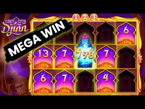 MEGA WIN On Lost City Of The Djinn | New Thunderkick Slot ($0.10 bet)