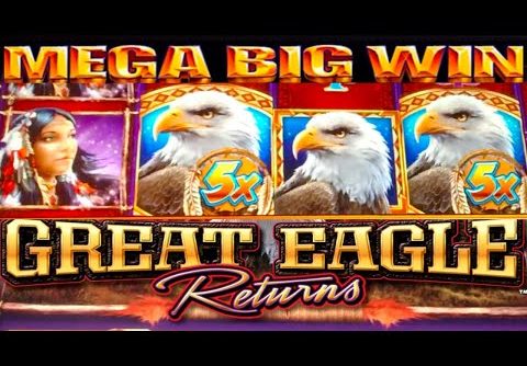 **MEGA BIG WIN!** Great Eagle Returns WMS Slot Machine Bonus