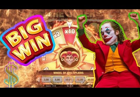 🔥JOKER SLOT🔥BİG WİN ! PLAY’N GO😱^^STARTED AGAIN FROM WHERE IT ENDED^^😱$50 BET must see ‼️