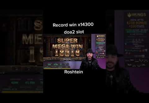 😮RECORD WIN 14,300X IN SLOT DOA2😮