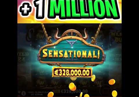 ONE MILLION EURO SLOT WIN 🤑 WILD WEST DUELS SUPER RARE BONUS 🔥 BIGGEST EVER RECORD WIN‼️  #shorts