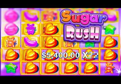 SUGAR RUSH SLOT / TOP 5 RECORD MAX WINS! STREAMING HIGHLIGHTS!