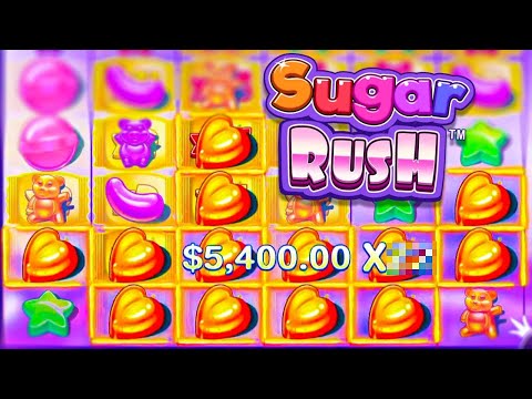 SUGAR RUSH SLOT / TOP 5 RECORD MAX WINS! STREAMING HIGHLIGHTS!