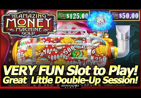 The Amazing Money Machine Gold Slot Machine – Great Double-Up Session in a Very Fun Slot to Play!