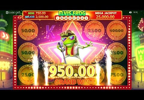 Elvis Frog In Vegas slot RTP 96% (B Gaming)- Coin Respin & Big Win Feature