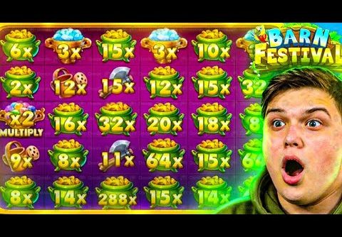 PLAYING NEW *BARN FESTIVAL* SLOT! (BIG WIN)