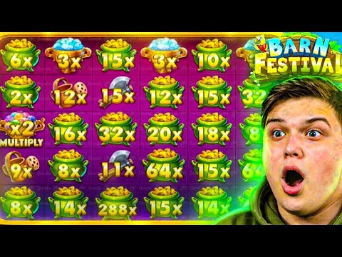 PLAYING NEW *BARN FESTIVAL* SLOT! (BIG WIN)