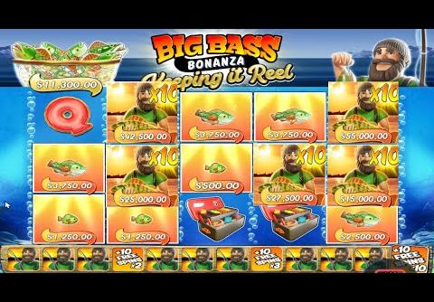 BIG BASS BONANZA KEEPING IT REAL – HUGE WIN WITH 10X MULTIPLIER – 5 FISHERMAN – BONUS BUY ONLINE