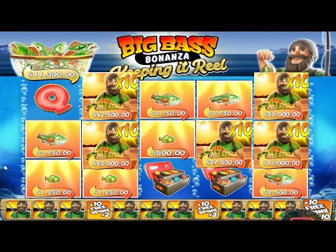 BIG BASS BONANZA KEEPING IT REAL – HUGE WIN WITH 10X MULTIPLIER – 5 FISHERMAN – BONUS BUY ONLINE